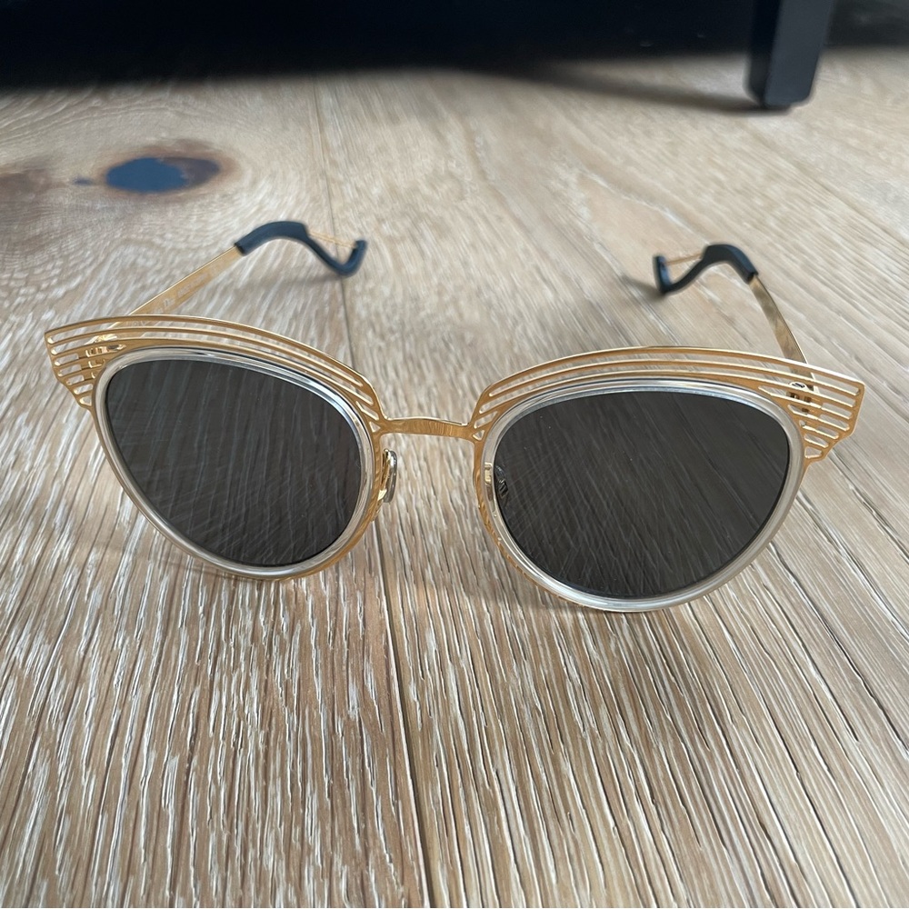 Dior • Enigme 51mm Gold Sunglasses - Picture 9 of 12